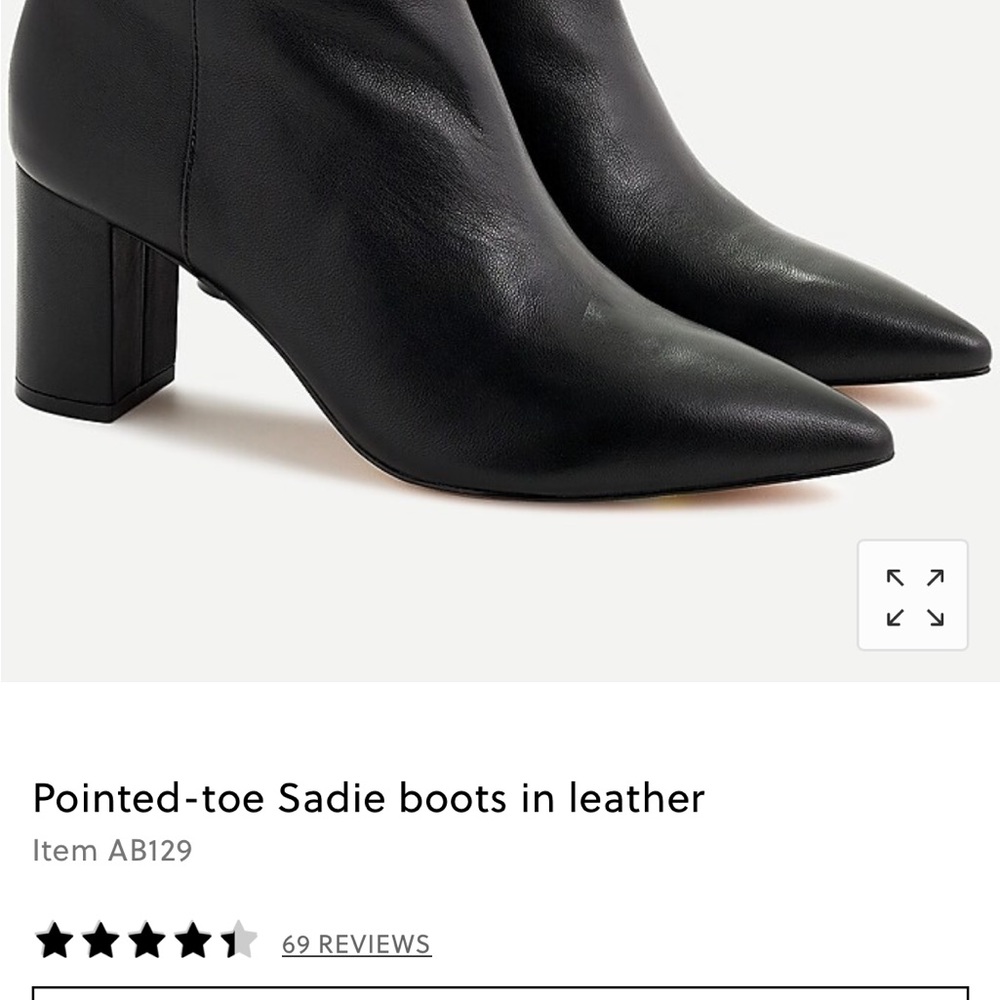 SOLD****J. Crew Black Leather Boots